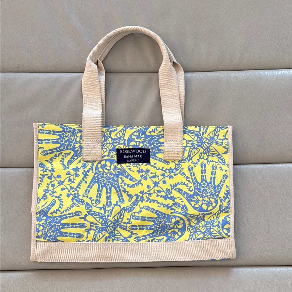 Rosewood baha mar Yellow and Blue Tote Bag